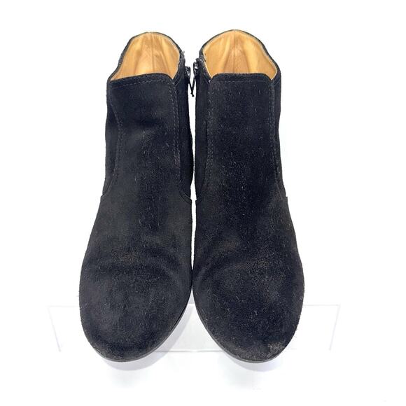 MAISON MARGIELA Archival Suede Bootie | Black Italian-Made Minimalist Luxe Boots - Picture 2 of 14